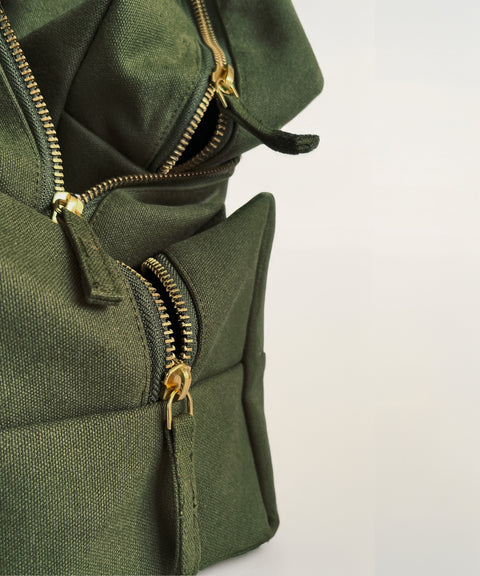 Set of 3: Leafy Green Pouch